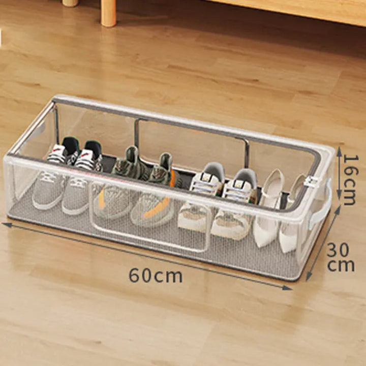 Shoe Storage Box Transparent Front Opening & Stackable