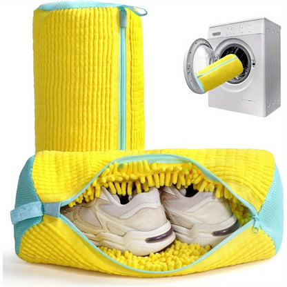 Shoe Washing Bag Padded Mesh Secure Zipper