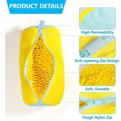 Shoe Washing Bag Padded Mesh Secure Zipper