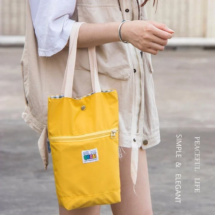 Shoulder Bag Convertible Crossbody & Handheld With Drink Holder
