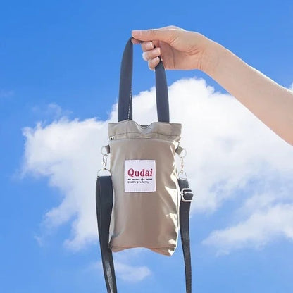 Shoulder Bag Convertible Crossbody & Handheld With Drink Holder