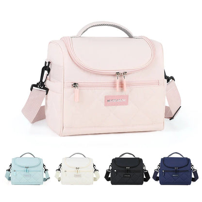 Shoulder Bag Quilted Padded Multiple Compartments & Adjustable Strap