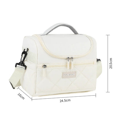 Shoulder Bag Quilted Padded Multiple Compartments & Adjustable Strap