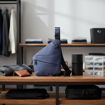 Shoulder Bag RFID-Blocking Cut-Resistant Lightweight