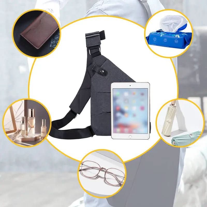 Shoulder Bag RFID-Blocking Cut-Resistant Lightweight