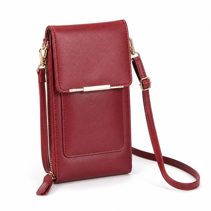 Shoulder Bag Touchscreen Window Adjustable Strap & Multiple Compartments