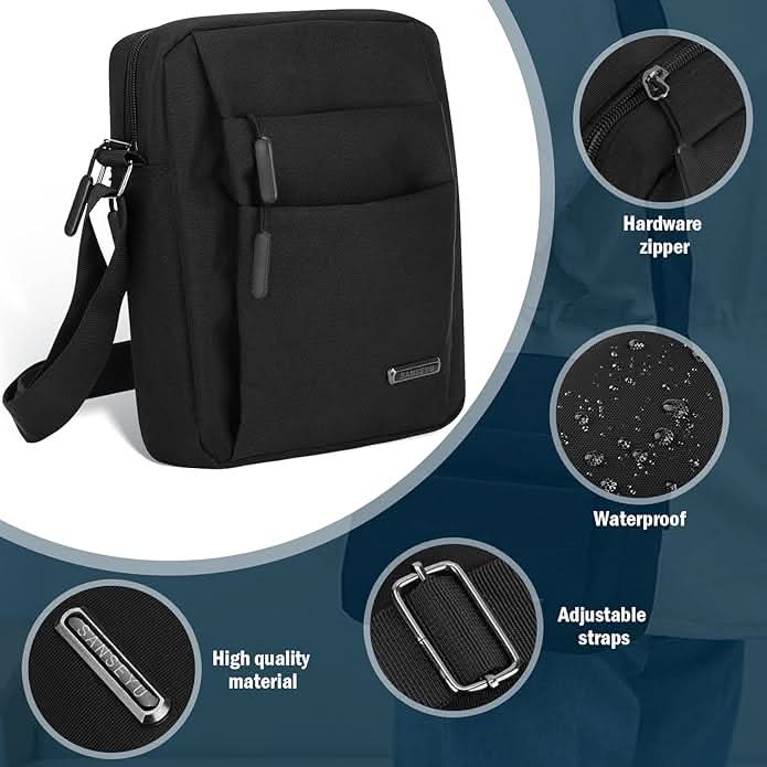 Shoulder Bag Water-Repellent Anti-Theft Three Compartments