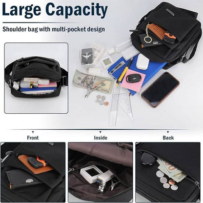 Shoulder Bag Water-Repellent Anti-Theft Three Compartments
