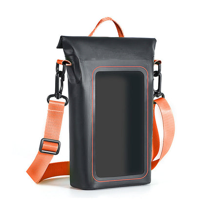 Shoulder Bag Waterproof Transparent Front Pocket Adjustable Padded Strap