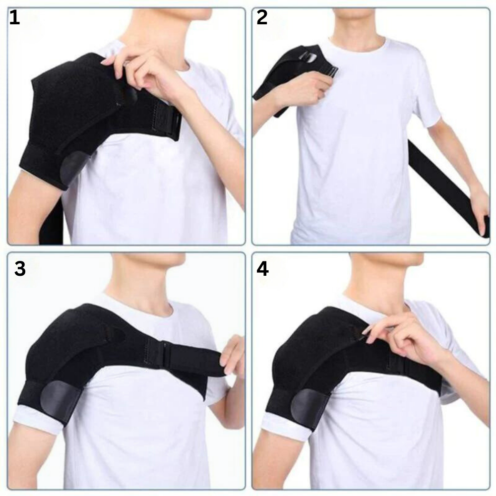 Shoulder Brace Ergonomic Stabilizing Breathable Self-Adhesive Strap
