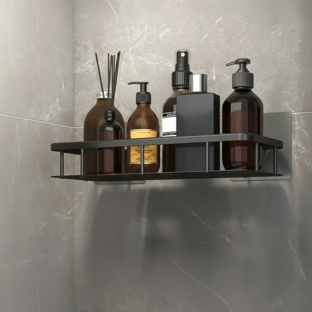 Shower Caddy Stainless Steel No-Drill Adhesive Mount