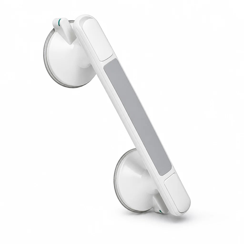 Shower Grab Handle No-Drill Suction Lock Indicator Non-Slip Grip