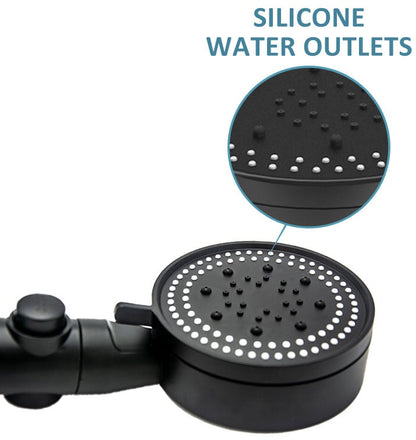 Shower Head High-Pressure 5 Spray Modes Self-Cleaning Silicone Nozzles
