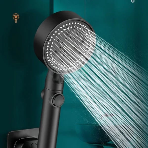 Shower Head High-Pressure 5 Spray Modes Self-Cleaning Silicone Nozzles