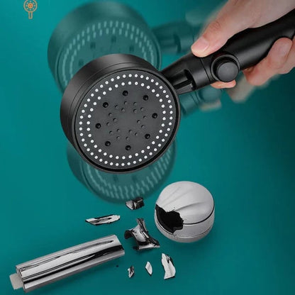 Shower Head High-Pressure 5 Spray Modes Self-Cleaning Silicone Nozzles