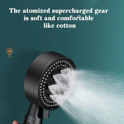 Shower Head High-Pressure 5 Spray Modes Self-Cleaning Silicone Nozzles