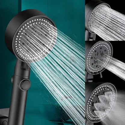 Shower Head High-Pressure 5 Spray Modes Self-Cleaning Silicone Nozzles
