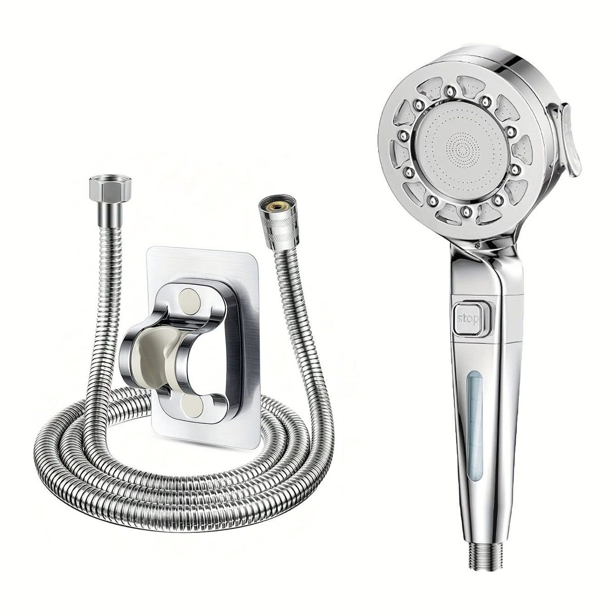 Shower Head High-Pressure Rain Panel & Built-In Filter