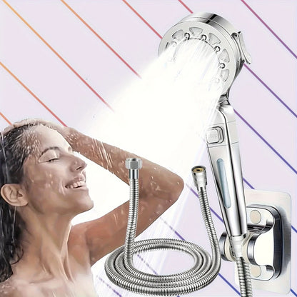 Shower Head High-Pressure Rain Panel & Built-In Filter