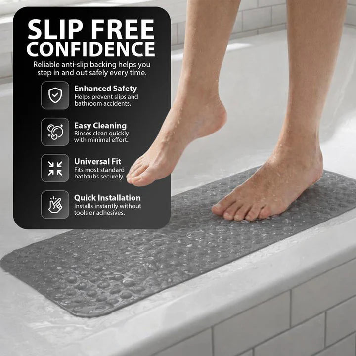 Shower Mat Full Coverage Non-Slip Suction Cups