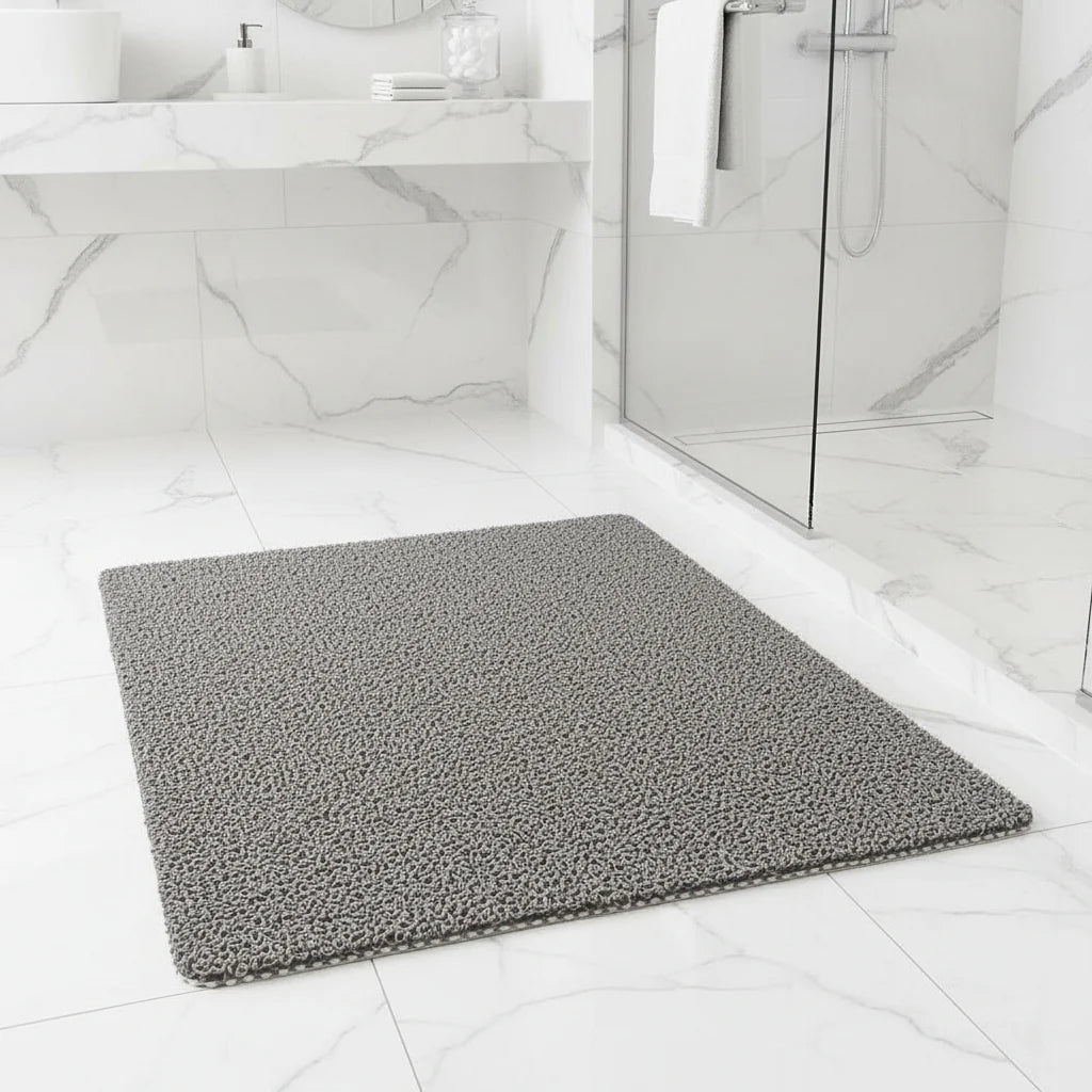 Shower Mat Non-Slip Fast-Drain Trim-to-Fit