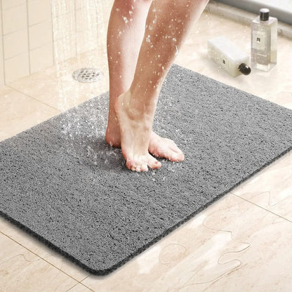 Shower Mat Non-Slip Fast-Drain Trim-to-Fit