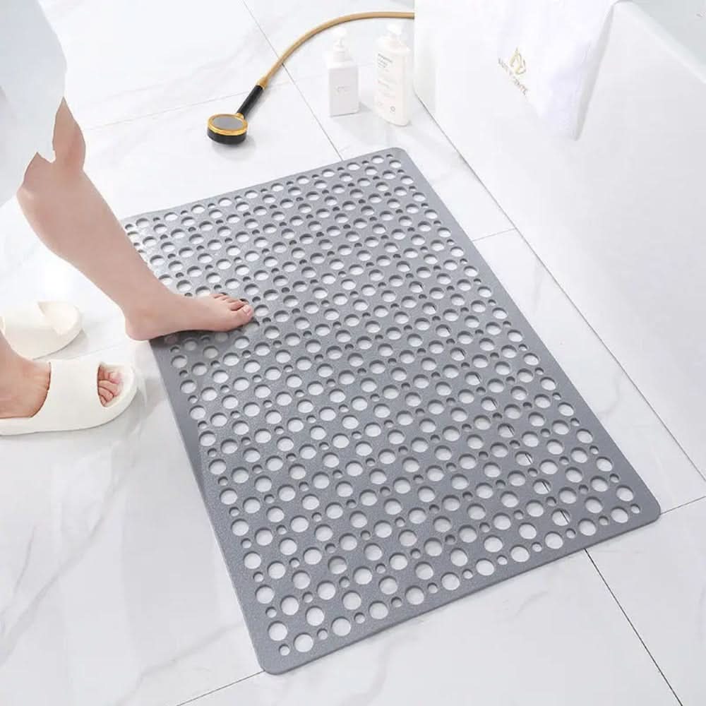 Shower Mat Non-Slip Suction Cups Antibacterial Quick Drain