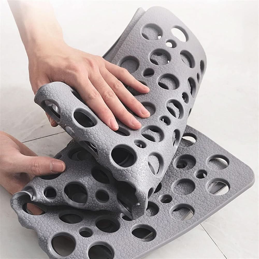 Shower Mat Non-Slip Suction Cups Antibacterial Quick Drain