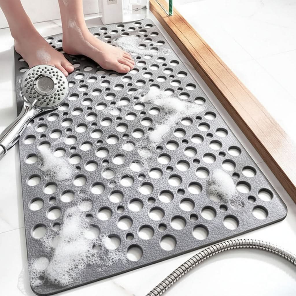 Shower Mat Textured Non-Slip Quick-Drying