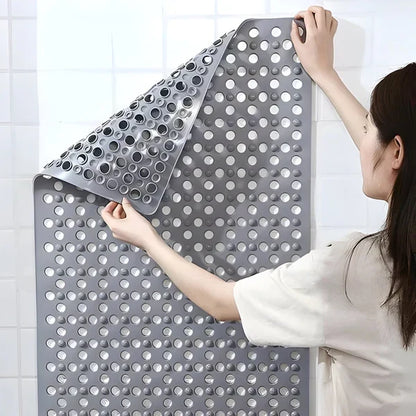 Shower Mat Textured Non-Slip Suction Backing with Drainage