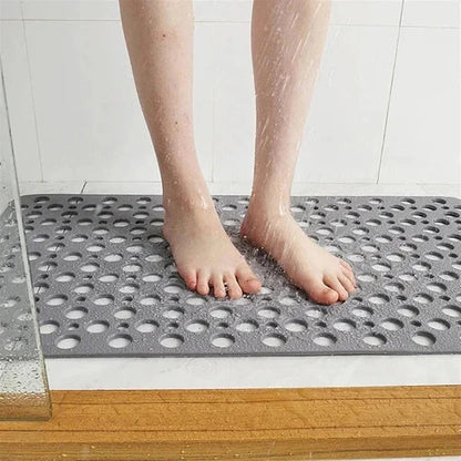 Shower Mat Textured Non-Slip Suction Backing with Drainage