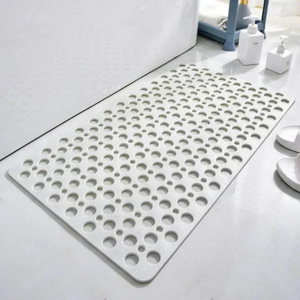 Shower Mat Textured Non-Slip Suction Backing with Drainage