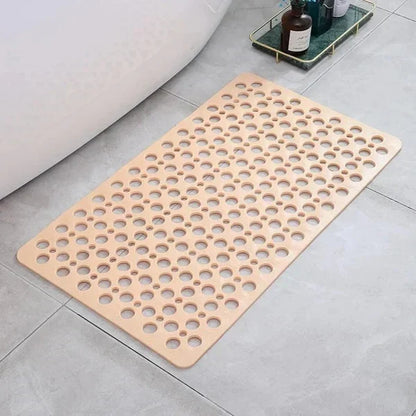Shower Mat Textured Non-Slip Suction Backing with Drainage