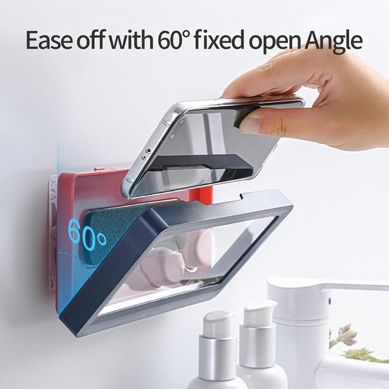 Shower Phone Holder Waterproof Touch-Sensitive Self-Adhesive