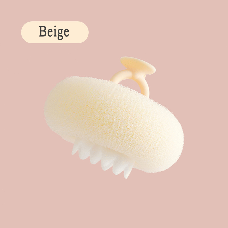 Shower Sponge Ergonomic Ring Handle Massage Nodules