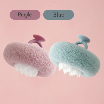 Shower Sponge Ergonomic Ring Handle Massage Nodules
