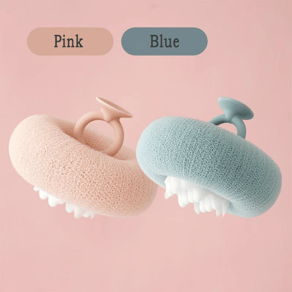 Shower Sponge Ergonomic Ring Handle Massage Nodules