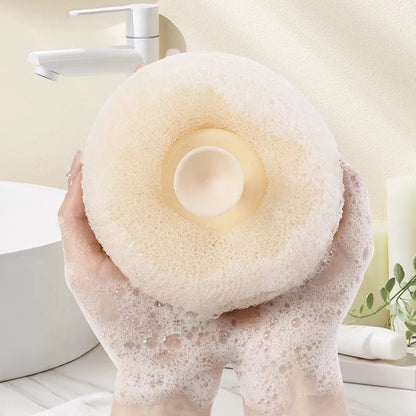 Shower Sponge Ergonomic Ring Handle Massage Nodules