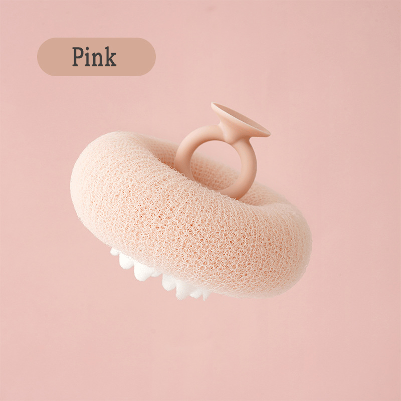 Shower Sponge Ultra-Fine Fibers & Massage Beads