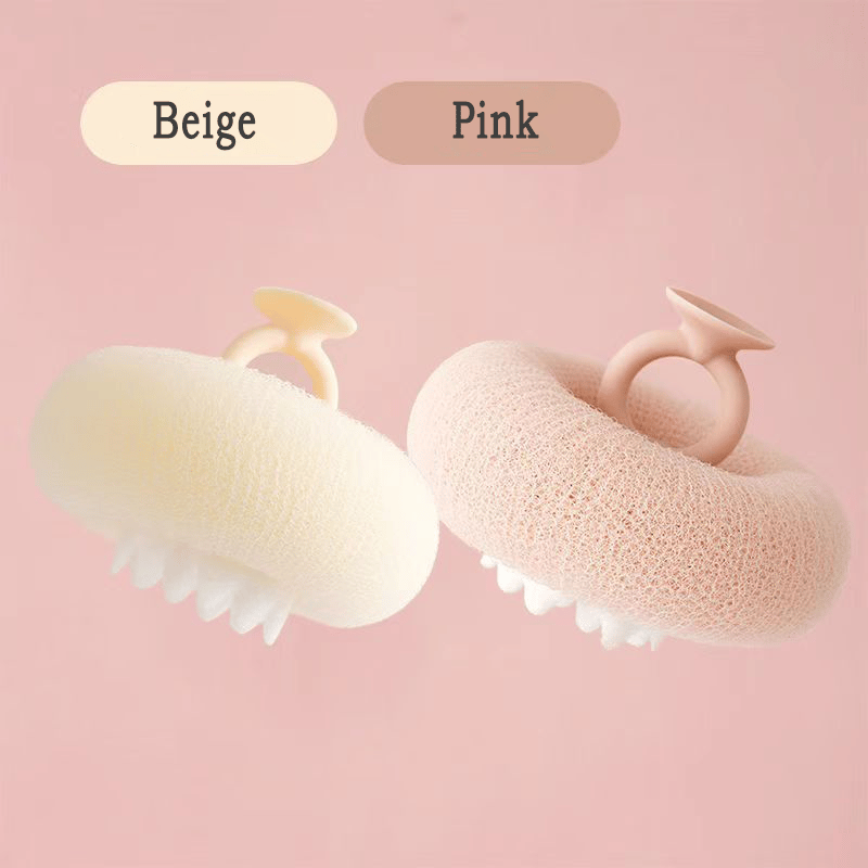 Shower Sponge Ultra-Fine Fibers & Massage Beads