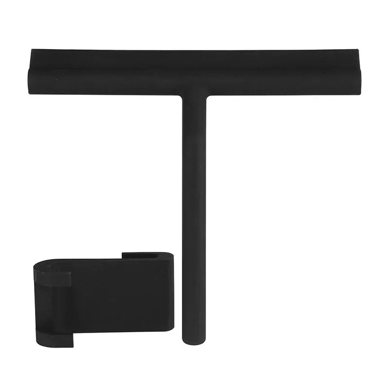 Shower Squeegee Silicone Blade T-Handle & Adhesive Mount