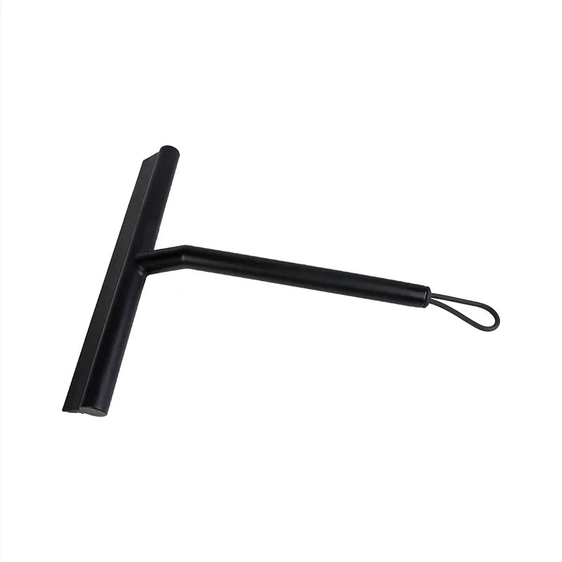 Shower Squeegee Silicone Blade T-Handle & Adhesive Mount