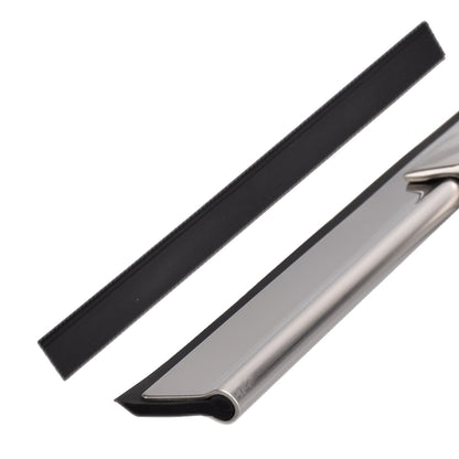 Shower Squeegee Stainless Steel Rubber Blade & Suction Hook