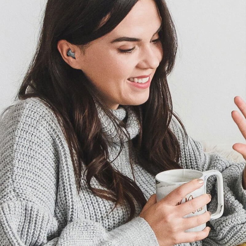 Side-Sleeper Earbuds Flush Ergonomic Fit Active Noise Cancellation