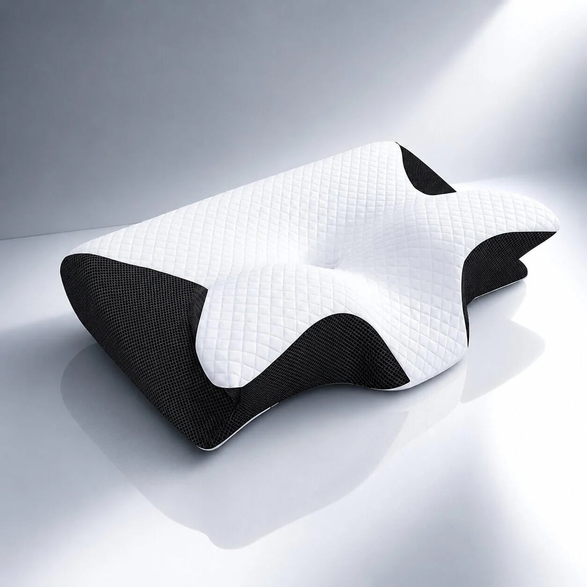 Side Sleeper Pillow Contoured Memory Foam Removable Hypoallergenic Cover