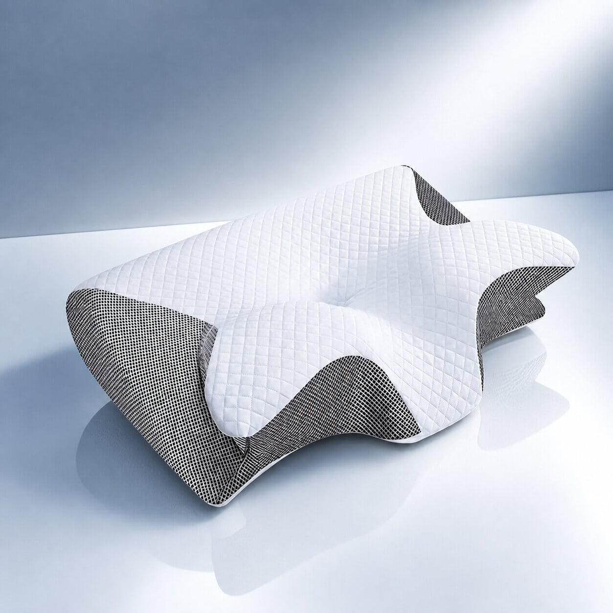 Side Sleeper Pillow Contoured Memory Foam Removable Hypoallergenic Cover