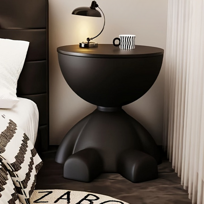 Side Table Bear-Shaped Sculptural Lightweight Plastic