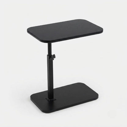 Side Table C-Shape Height-Adjustable Wood Top