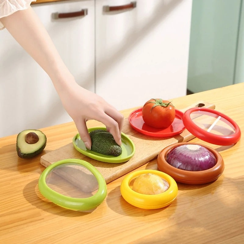 Silicone Food Covers Stretch Airtight Seal Reusable & Dishwasher-Safe