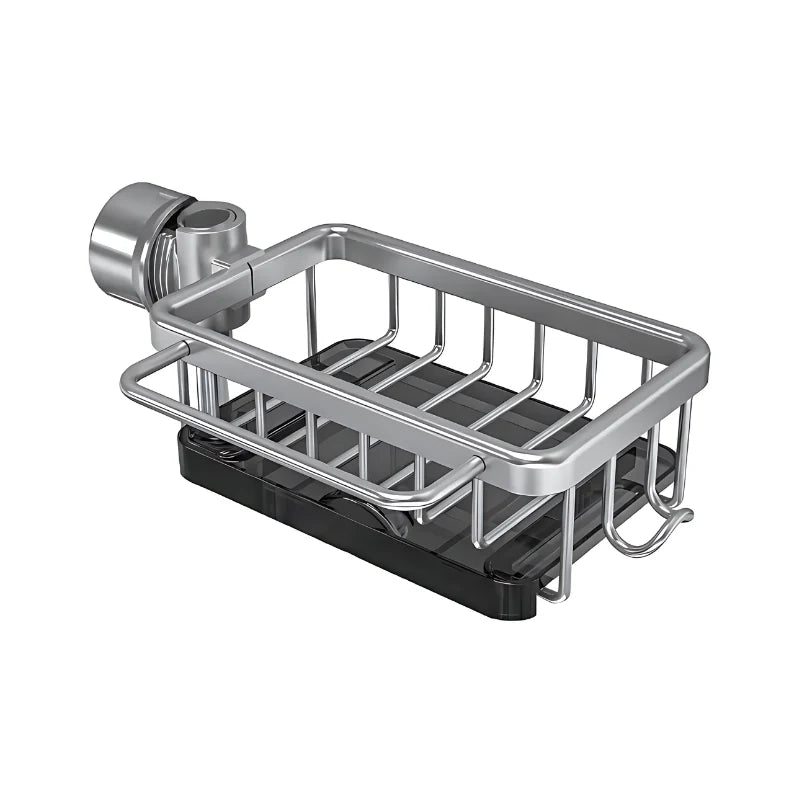 Sink Caddy Aluminum Fast-Draining No-Drill Installation